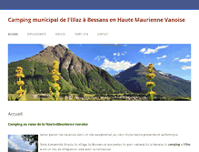 Tablet Screenshot of camping-bessans.com